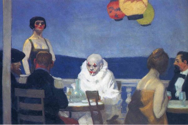 Obraz Edwarda Hoppera. Blue night.