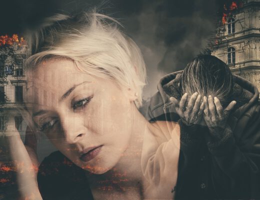 Kobieta z problemami psychicznymi poddająca się terapii CBT