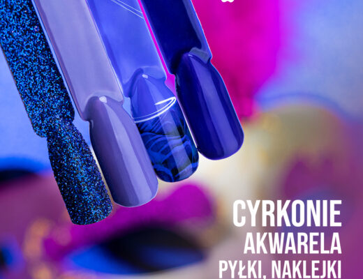 ciemne karnawałowe paznokcie na wozrnikach